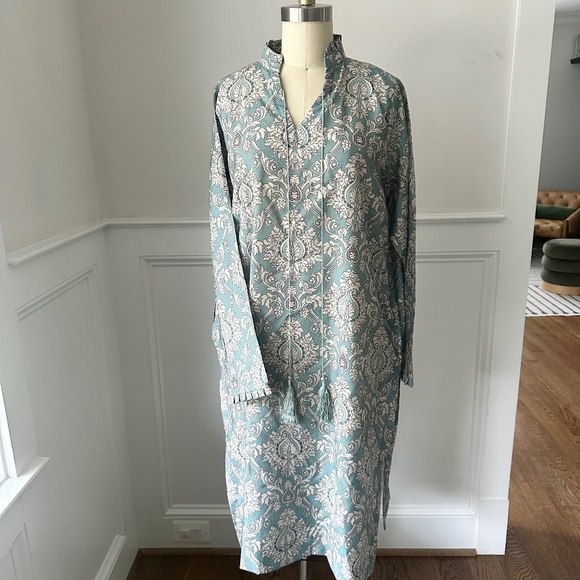 2Pc Matching Viscose Printed Kurta & Shalwar Set - Picture 1 of 5